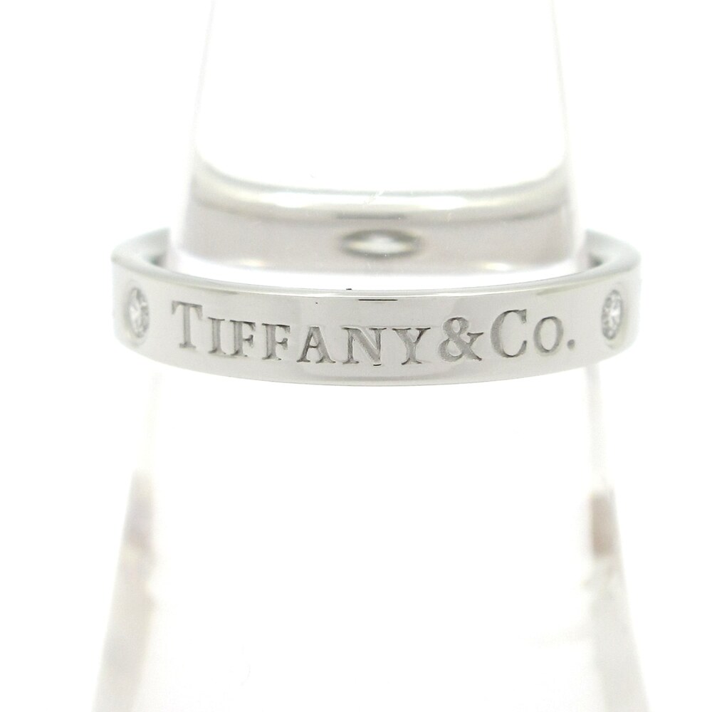 Tiffany & Co. Flat Banding Ring Pt950 Diamond